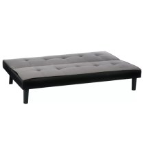 Aurorae Velvet Fabric Sofa Bed In Grey