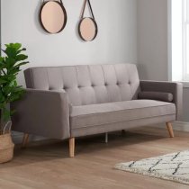 Ethane Fabric Sofa Bed Large In Grey