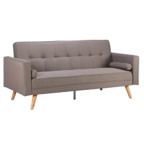 Ethane Fabric Sofa Bed Large In Grey