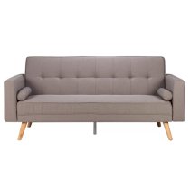 Ethane Fabric Sofa Bed Large In Grey