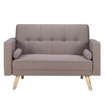 Ethane Fabric Sofa Bed Medium In Grey