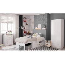 Valerie Low Sleeper Cabin Storage Bed In White