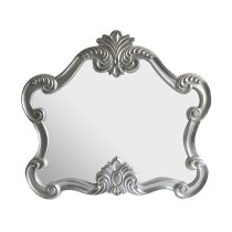 Acorn Wall Bedroom Mirror In Silver Frame