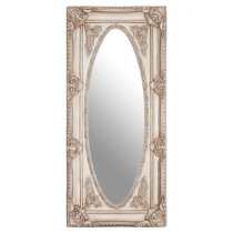 Marseilles Wall Bedroom Mirror In Champagne Oval Frame