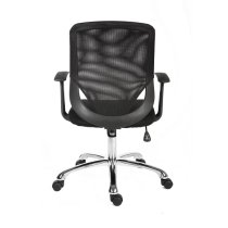 Wildon Home Office Chair in Black Fabric With Mesh Back