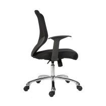 Wildon Home Office Chair in Black Fabric With Mesh Back