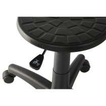 Payson PU Leather Office Stool In Black