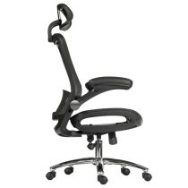 Andrea Luxurious Executive Chair In Black Mesh With Castors