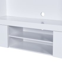 Roma Entertainment Unit White With High Gloss Fronts And LED