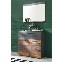 Saige Hallway Stand 1 In Old Wood And Graphite Grey