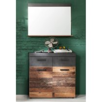 Saige Hallway Stand 1 In Old Wood And Graphite Grey