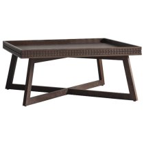 Bahia Wooden Square Coffee Table In Brown