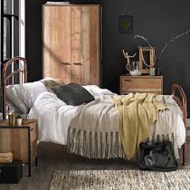 Holston Metal Double Bed In Copper