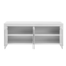 Benetti Sideboard Wide In White High Gloss With 4 Doors