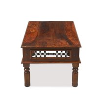 Zander Wooden Coffee Table Rectangular In Sheesham Hardwood