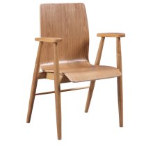 Hector Contemporary Wooden Home And Office Chair In Oak