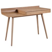 Morvik Wooden Computer Desk In Oak With Lift-Up Lid