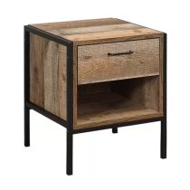 Urbana Wooden Bedside Cabinet With 1 Drawer In Rustic