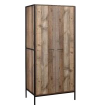 Urbana Wooden Wardrobe With 2 Doors In Rustic