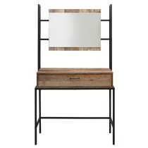 Urbana Wooden Dressing Table And Mirror In Rustic