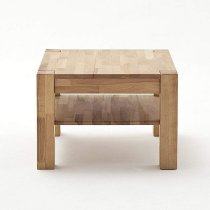 Balisaro Wooden Coffee Table Square In Beech Heartwood