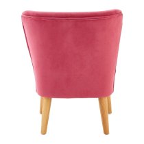 Cabane Kids Upholstered Velvet Chair In Pink