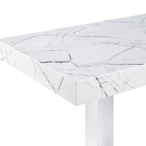 Caprice High Gloss Bar Table Rectangular In Vida Marble Effect