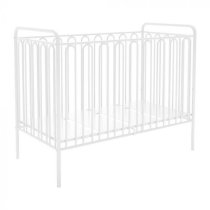 Nutkin Vintage Metal Baby Cot Bed In White