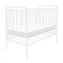 Nutkin Vintage Metal Baby Cot Bed In White