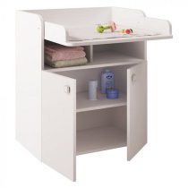 Corfu Storage Cupboard With Changing Top In White