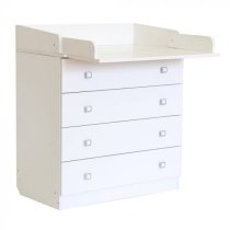 Braize Wooden 4 Drawers Chest With Changing Top In White