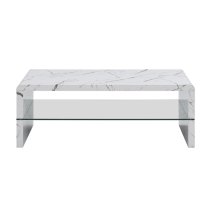 Momo High Gloss Coffee Table In Vida Marble Effect