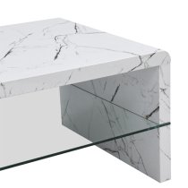 Momo High Gloss Coffee Table In Vida Marble Effect