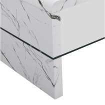 Momo High Gloss Coffee Table In Vida Marble Effect