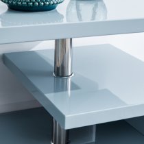 Powick Coffee Table In Grey High Gloss With LED Lighting