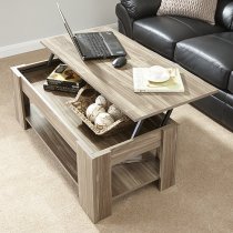 Liphook Coffee Table Rectangular In Walnut With Lift Up Top