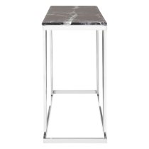 Orion Black Marble Top Console Table With Chrome Frame