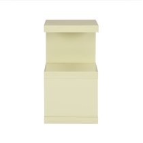 Miami High Gloss S Shape Design Side Table In Cream