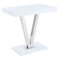 Vienna High Gloss Bar Table Rectangular In White