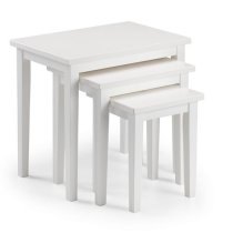 Cadee Wooden Set Of 3 Nest of Tables In White