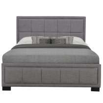 Hanover Fabric King Size Bed In Grey