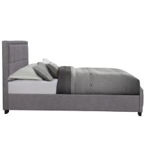 Hanover Fabric King Size Bed In Grey