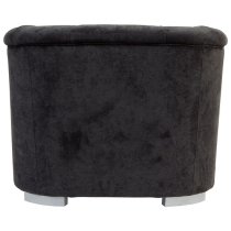 Corellie Upholstered Fabric Armchair In Black