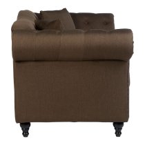 Kelly Upholstered Fabric 2 Seater Sofa In Natural