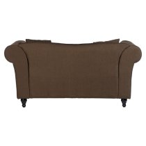 Kelly Upholstered Fabric 2 Seater Sofa In Natural