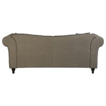 Kelly Upholstered Fabric 3 Seater Sofa In Grey