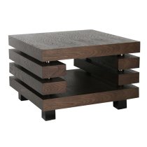 Fillippo Wooden Lamp Table Square In Dark Elm