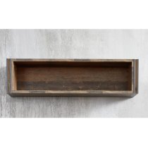 Merano Wooden Wall Mount Display Shelf In Old Wood