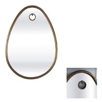 Belgrave Wall Mirror Oval In Antique Brass