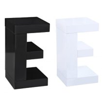 Elettra High Gloss Lamp Table In Black